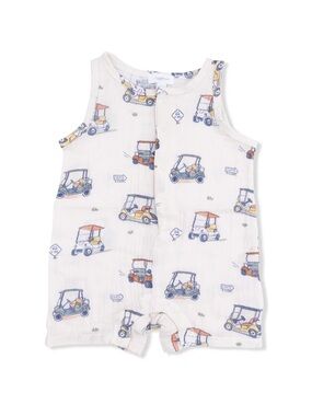 Angel Dear Zooming Golf Sleeveless Shortie Romper 3-6 6-12 12-18 18-24 months